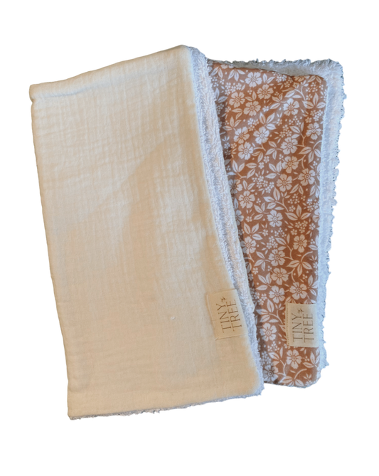 Paños de lactancia- Set de 2 |  Muslin Ivory + Verona