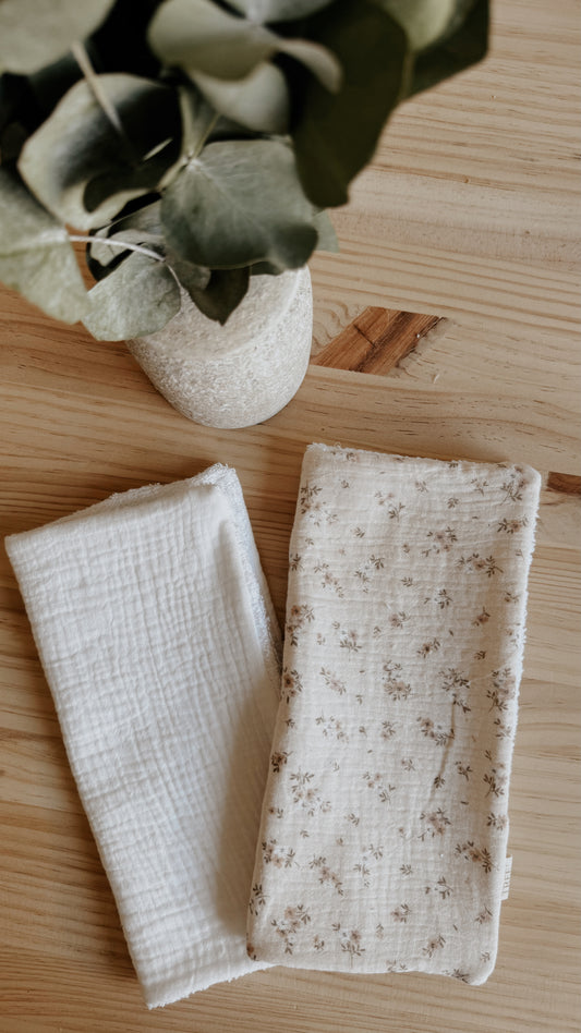 Paños de lactancia- Set de 2 | Ivory + Lola