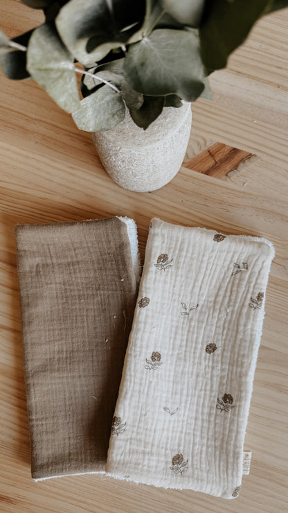Paños de lactancia- Set de 2 | Mocha + Uma